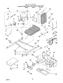 10 - Unit parts for Whirlpool Refrigerator ED22LFXHT02 from AppliancePartsPros.com