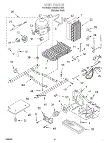 10 - Unit parts for Whirlpool Refrigerator GD25DCXHS01 from AppliancePartsPros.com
