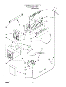 11 - Icemaker parts for Whirlpool Refrigerator GD25DCXHS01 from AppliancePartsPros.com