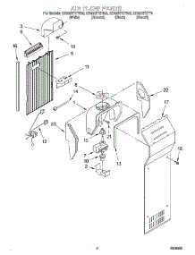 05 - Air Flow parts for Whirlpool Refrigerator GD22DFXFW03 from AppliancePartsPros.com