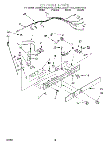 12 - Control parts for Whirlpool Refrigerator GD22DFXFW03 from AppliancePartsPros.com