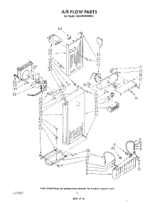04 - Air Flow parts for Whirlpool Refrigerator ED25PMXRWR3 from AppliancePartsPros.com