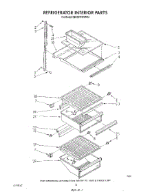 08 - Refrigerator Interior , Lit / Optional parts for Whirlpool Refrigerator ED25PMXRWR3 from AppliancePartsPros.com