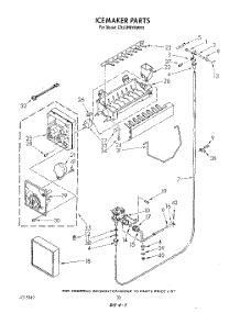11 - Ice Maker parts for Whirlpool Refrigerator ED25PMXRWR3 from AppliancePartsPros.com