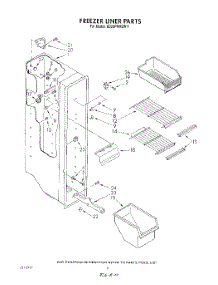 04 - Freezer Liner parts for Whirlpool Refrigerator ED22PMXSW11 from AppliancePartsPros.com