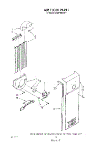 08 - Air Flow parts for Whirlpool Refrigerator ED22PMXSW11 from AppliancePartsPros.com