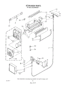 10 - Icemaker , Not Illustrated parts for Whirlpool Refrigerator ED22PMXSW11 from AppliancePartsPros.com