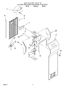 10 - Air Flow parts for Whirlpool Refrigerator GD25DQXFB00 from AppliancePartsPros.com
