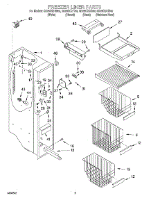 04 - Freezer Liner parts for Whirlpool Refrigerator GD25DIXHW02 from AppliancePartsPros.com