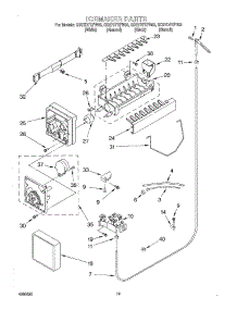 12 - Icemaker parts for Whirlpool Refrigerator GD27DFXFW03 from AppliancePartsPros.com