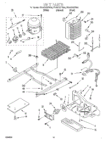 09 - Unit parts for Whirlpool Refrigerator ED25CQXFB00 from AppliancePartsPros.com
