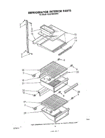 08 - Refrigerator Interior , Lit / Optional parts for Whirlpool Refrigerator ED25PMXRWR0 from AppliancePartsPros.com