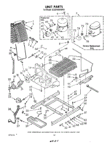 10 - Unit parts for Whirlpool Refrigerator ED25PMXRWR0 from AppliancePartsPros.com