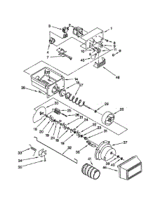 Motor And Ice Container parts for Whirlpool Refrigerator GD22DFXFT0 from AppliancePartsPros.com