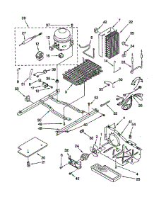 Unit parts for Whirlpool Refrigerator GD22DFXFT0 from AppliancePartsPros.com