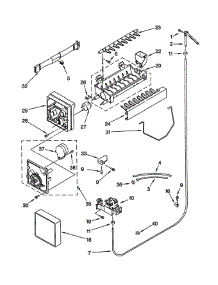 Icemaker parts for Whirlpool Refrigerator GD22DFXFT0 from AppliancePartsPros.com