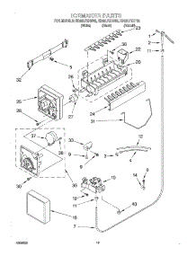 12 - Ice Maker, Optional parts for Whirlpool Refrigerator ED25LFXHT02 from AppliancePartsPros.com