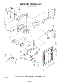 05 - Dispenser Front parts for Whirlpool Refrigerator ED25PSXRWR0 from AppliancePartsPros.com