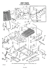 10 - Unit parts for Whirlpool Refrigerator ED25PSXRWR0 from AppliancePartsPros.com