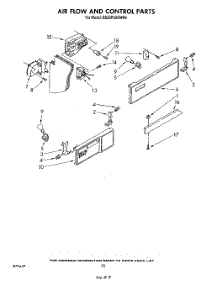 12 - Airflow And Control parts for Whirlpool Refrigerator ED25PSXRWR0 from AppliancePartsPros.com