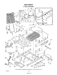 10 - Unit parts for Whirlpool Refrigerator ED25PSXRWR1 from AppliancePartsPros.com