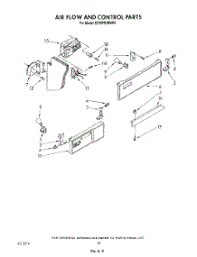 12 - Air Flow And Control parts for Whirlpool Refrigerator ED25PSXRWR1 from AppliancePartsPros.com