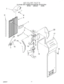 10 - Air Flow parts for Whirlpool Refrigerator GD27DQXFW00 from AppliancePartsPros.com