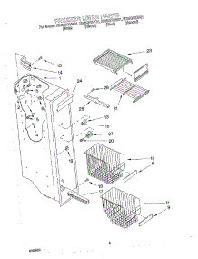 04 - Freezer Liner parts for Whirlpool Refrigerator ED25QFXHW01 from AppliancePartsPros.com