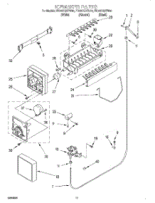 11 - Icemaker parts for Whirlpool Refrigerator ED22CQXFW00 from AppliancePartsPros.com
