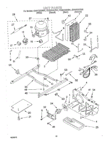 10 - Unit parts for Whirlpool Refrigerator ED22CQXHN01 from AppliancePartsPros.com
