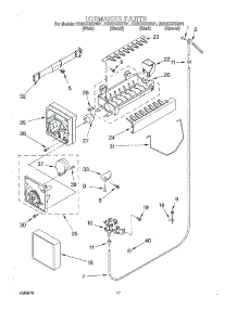 11 - Ice Maker parts for Whirlpool Refrigerator ED22CQXHT01 from AppliancePartsPros.com