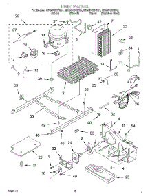 10 - Unit parts for Whirlpool Refrigerator GD22DCXHW01 from AppliancePartsPros.com