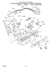 12 - Control parts for Whirlpool Refrigerator GD22DCXHW01 from AppliancePartsPros.com