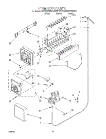 12 - Icemaker, Optional parts for Whirlpool Refrigerator ED27PEXHB00 from AppliancePartsPros.com