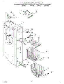 04 - Freezer Liner parts for Whirlpool Refrigerator ED22QFXHB01 from AppliancePartsPros.com