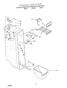 04 - Freezer Liner parts for Whirlpool Refrigerator ED22PEXHB01 from AppliancePartsPros.com