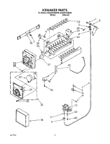 12 - Icemaker, Lit / Optional parts for Whirlpool Refrigerator ED22PCXBW00 from AppliancePartsPros.com