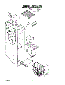05 - Freezer Liner parts for Whirlpool Refrigerator ED25PWXAW00 from AppliancePartsPros.com