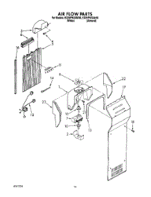 11 - Air Flow parts for Whirlpool Refrigerator ED25PWXAW00 from AppliancePartsPros.com