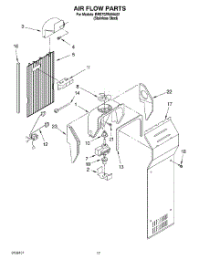 10 - Air Flow Parts parts for Whirlpool Refrigerator BRS70ZRANA02 from AppliancePartsPros.com