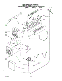 11 - Icemaker parts for Whirlpool Refrigerator ED2CHQXKT00 from AppliancePartsPros.com