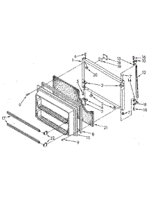 Freezer Door parts for Whirlpool Refrigerator ET20NKXSG11 from AppliancePartsPros.com