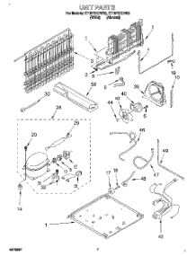 04 - Unit parts for Whirlpool Refrigerator ET18PKXDW03 from AppliancePartsPros.com