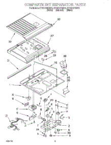03 - Compartment Separator parts for Whirlpool Refrigerator ET25DQRDB01 from AppliancePartsPros.com