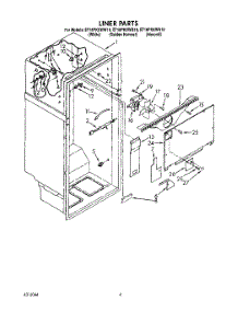 02 - Liner parts for Whirlpool Refrigerator ET18PKXWW10 from AppliancePartsPros.com