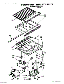 04 - Compartment Separator parts for Whirlpool Refrigerator ET25RKXYW00 from AppliancePartsPros.com
