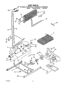 06 - Unit parts for Whirlpool Refrigerator ET18PKXWW10 from AppliancePartsPros.com