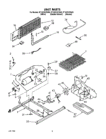 06 - Unit parts for Whirlpool Refrigerator ET18ZKXZN00 from AppliancePartsPros.com