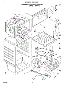 03 - Liner parts for Whirlpool Refrigerator ET20PMXDN01 from AppliancePartsPros.com