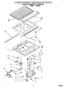 03 - Compartment Separator parts for Whirlpool Refrigerator ET25PKXBN01 from AppliancePartsPros.com